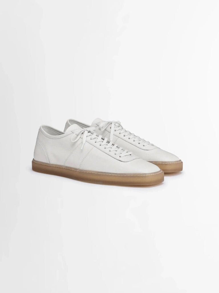 Linoleum Laced up Trainers in White