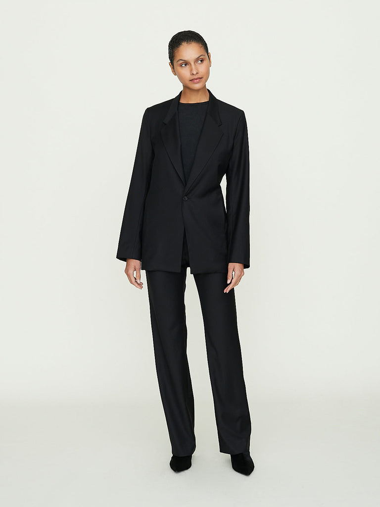 Gabriela Coll Garments No. 205 Loro Piana Fine Wool Trousers in Black