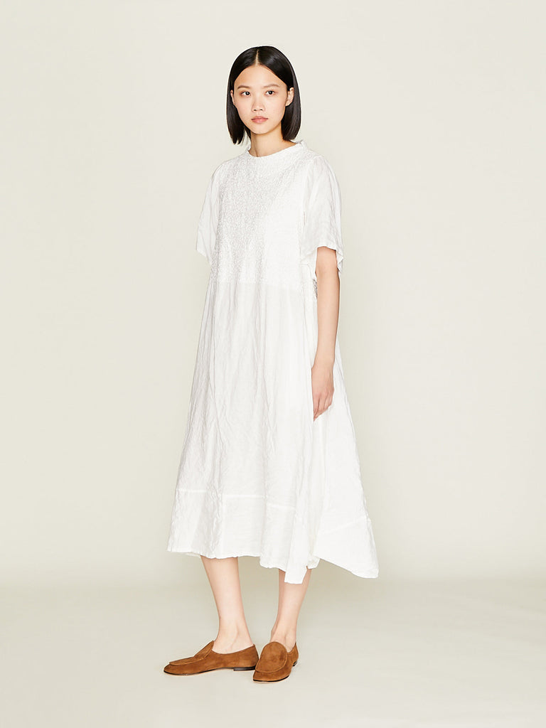 Hallelujah - La Pucelle in Off White with White Stitch