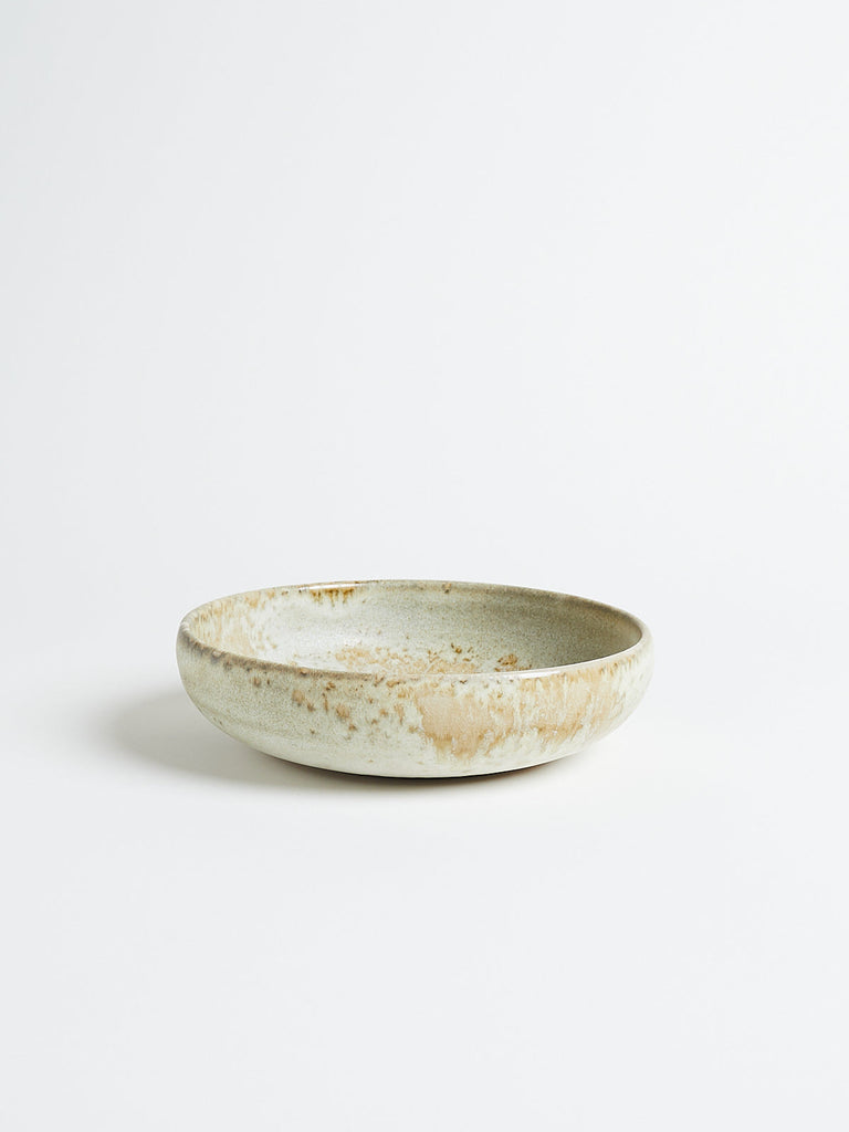 K.H. Würtz - Medium Shallow Bowl Shape #8 in White and Yellow