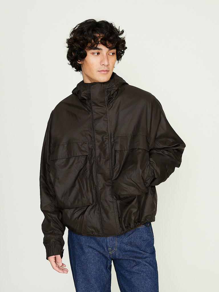 Lemaire - Short Rain Parka in Espresso