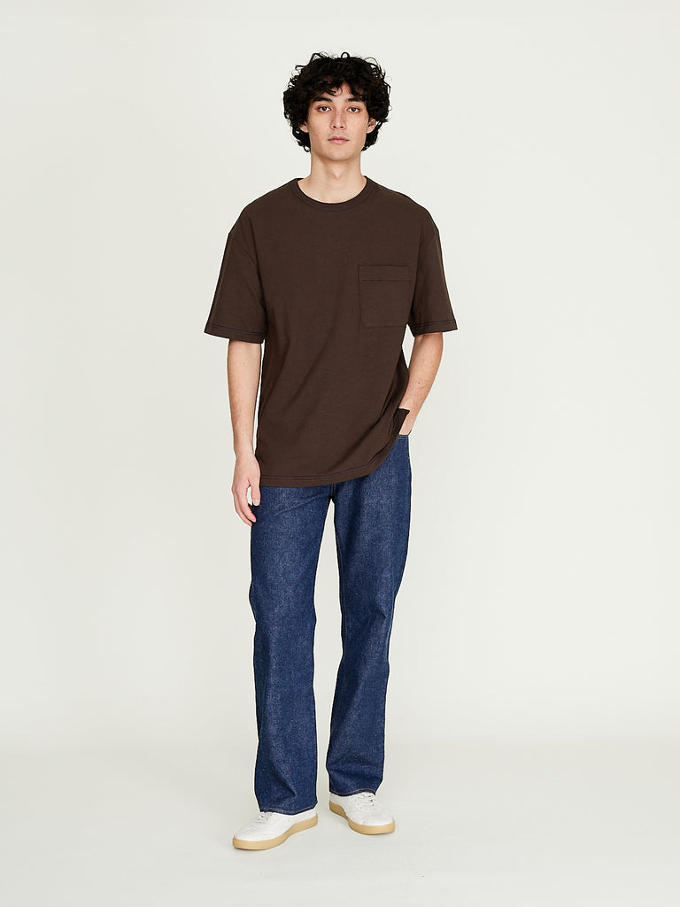 Lemaire -  Boxy Short Sleeve T-Shirt in Ristretto