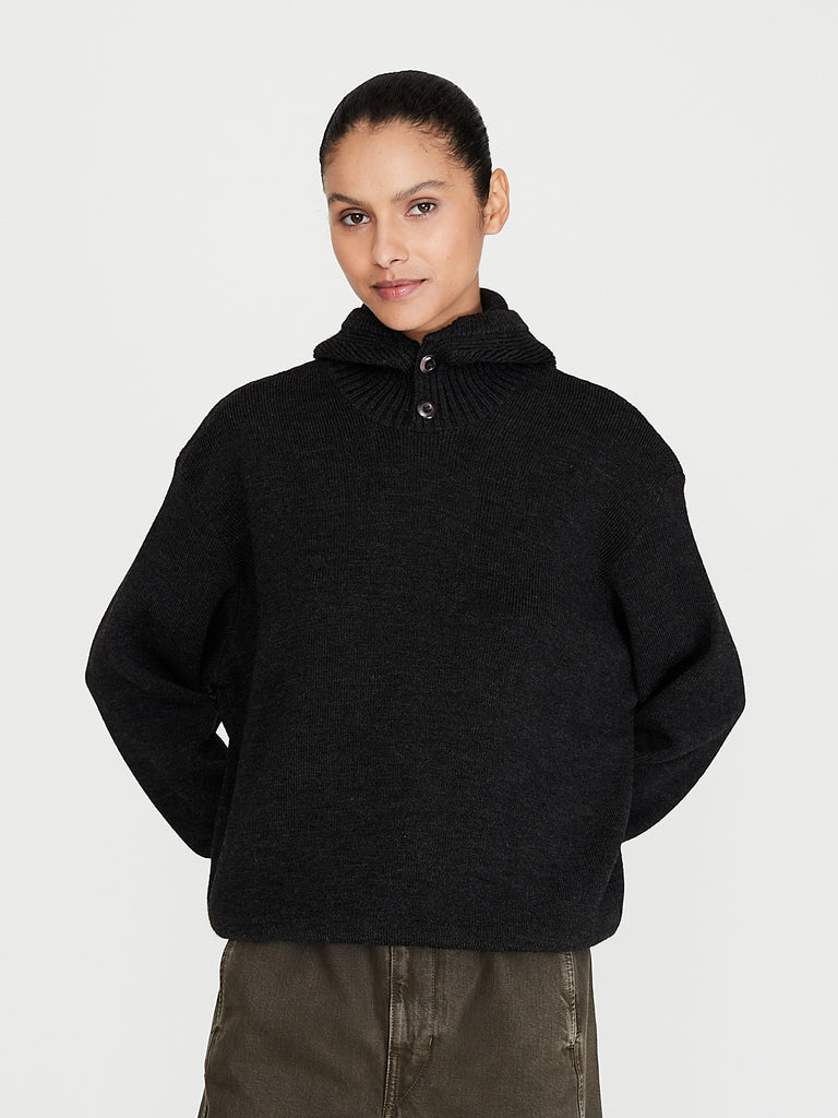 Lemaire - Hooded Sweater in Dark Espresso