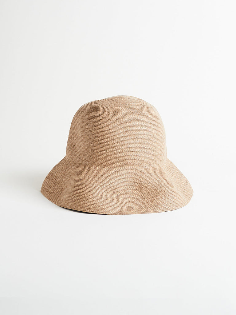 Mature Ha - WR Paper Braid Hat Switch Middle in Mix Brown
