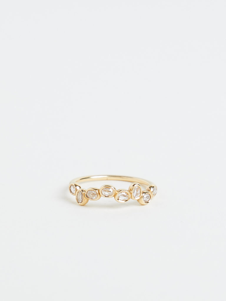 Myrto - Monday Ring with 0.34ct Brown Diamonds on Yellow Gold