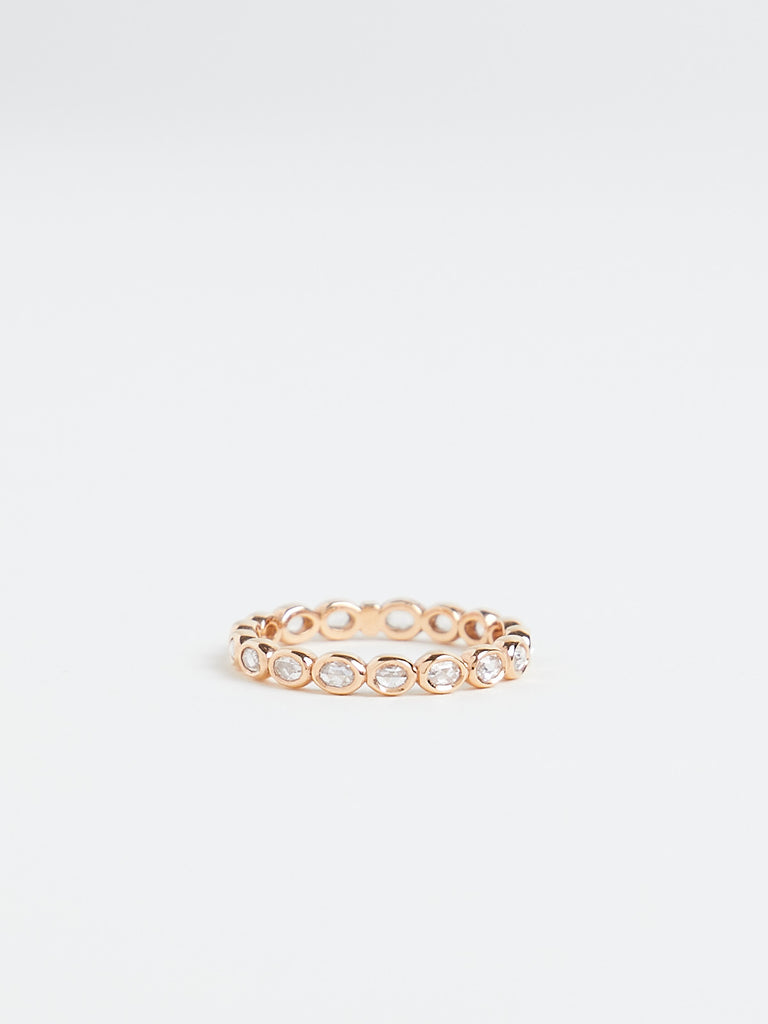 Myrto - Eloma Ring with 0.46ct Brown Diamonds on 18k Pink Gold