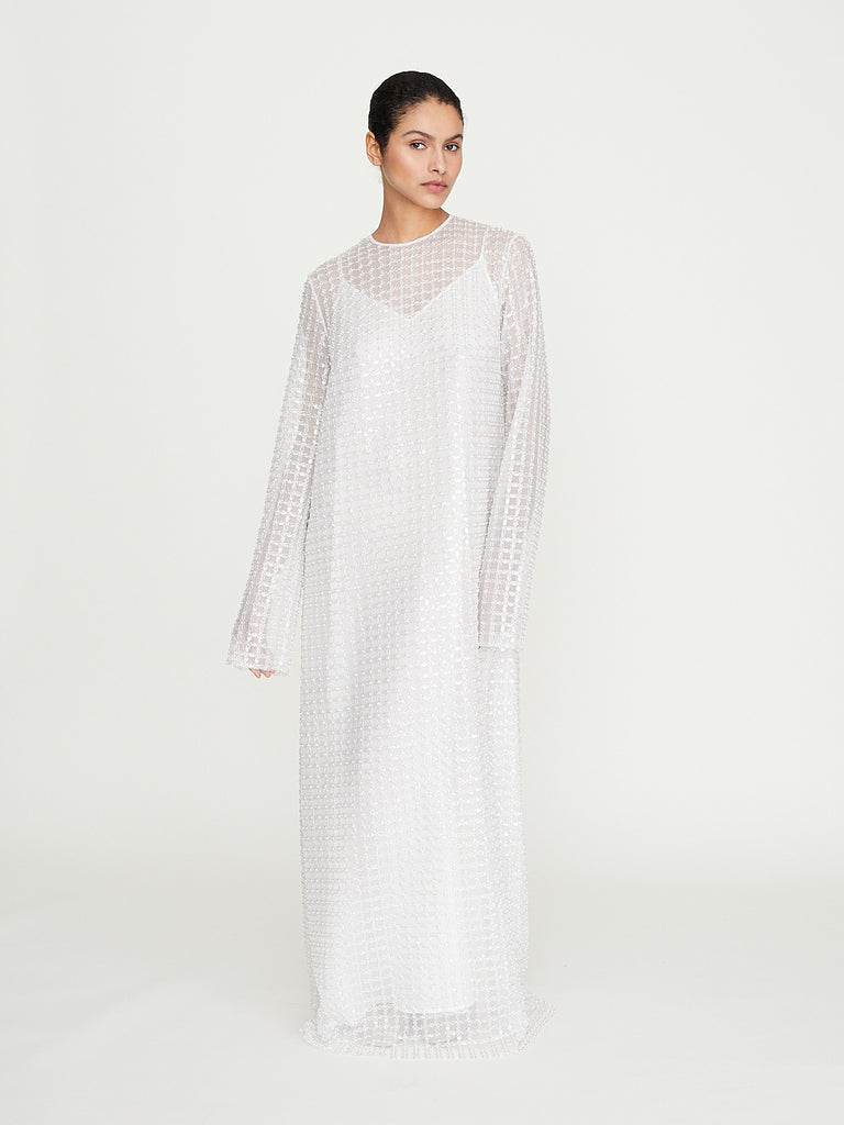 Niccolò Pasqualetti - Priscilla Maxi Dress in Silver