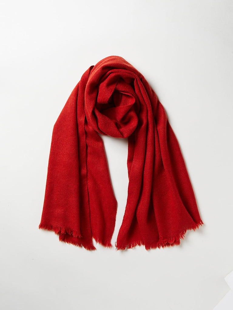 Norlha - Nomad Net Scarf in Flame Red