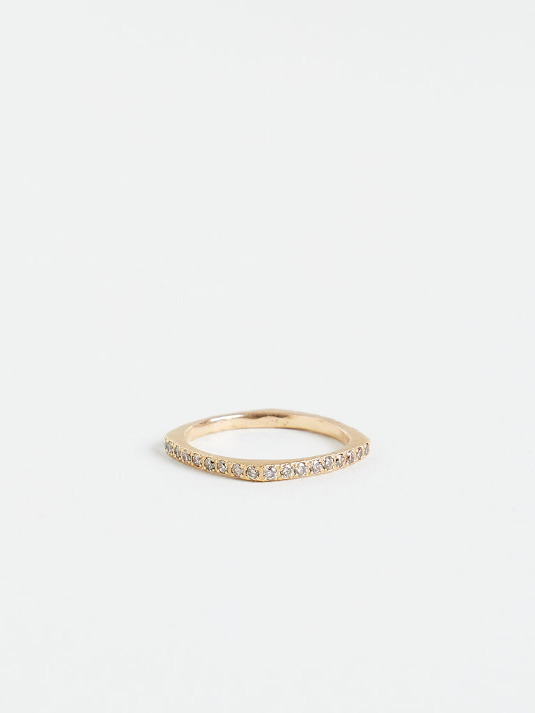 Noguchi Bijoux 1248 Ring in 14k Yellow Gold with 36 Brown Diamonds