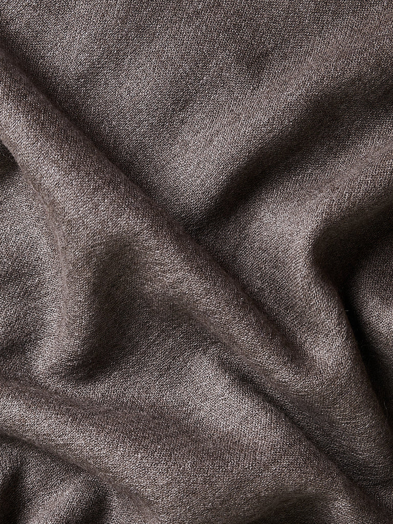 Norlha Chic Shawl in Natural Yak Brown