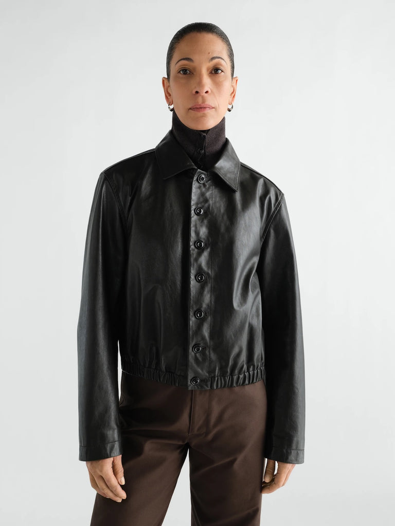 Lemaire - Soft Leather Blouson in Dark Espresso