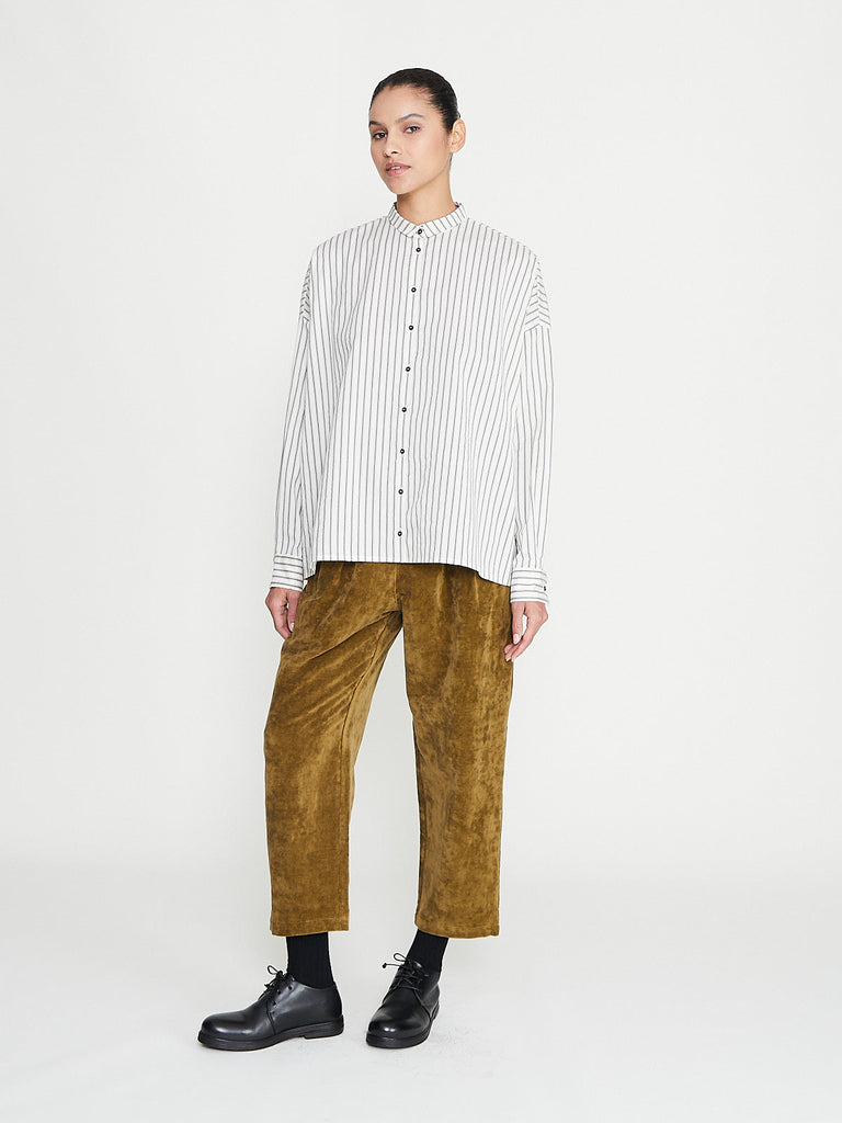 Apuntob - Striped Shirt in Natural/Black