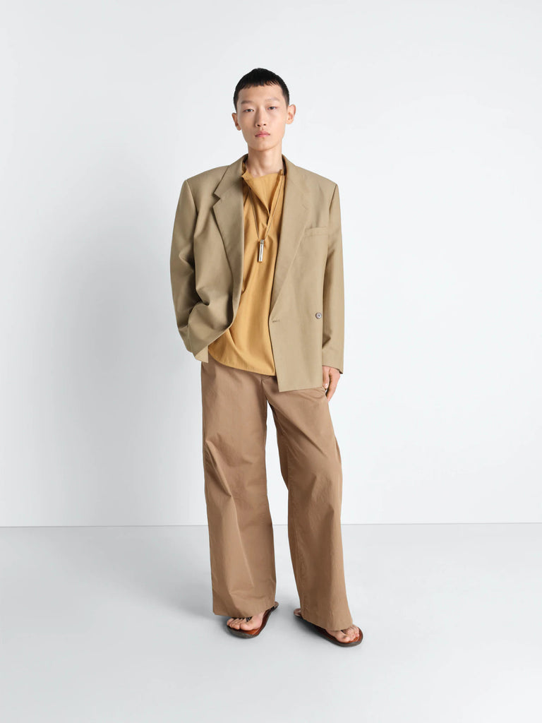 Lemaire - Men's Straight Fit Pants in Cappuccino