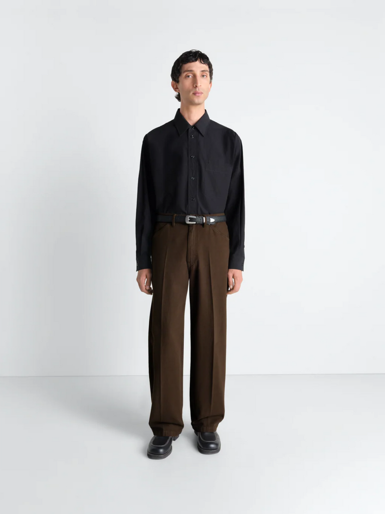 Lemaire - Wide Pants in Cacao