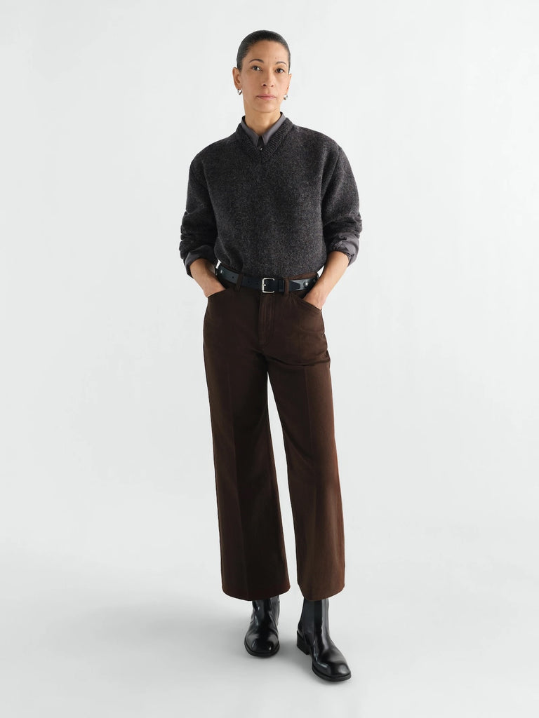 Lemaire - Flared 5 Pockets in Ristretto