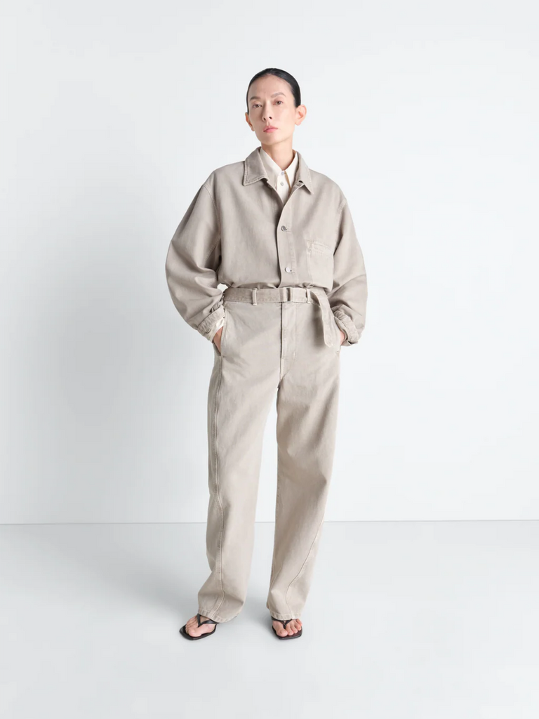 Lemaire - Twisted Belted Pants in Moonstone