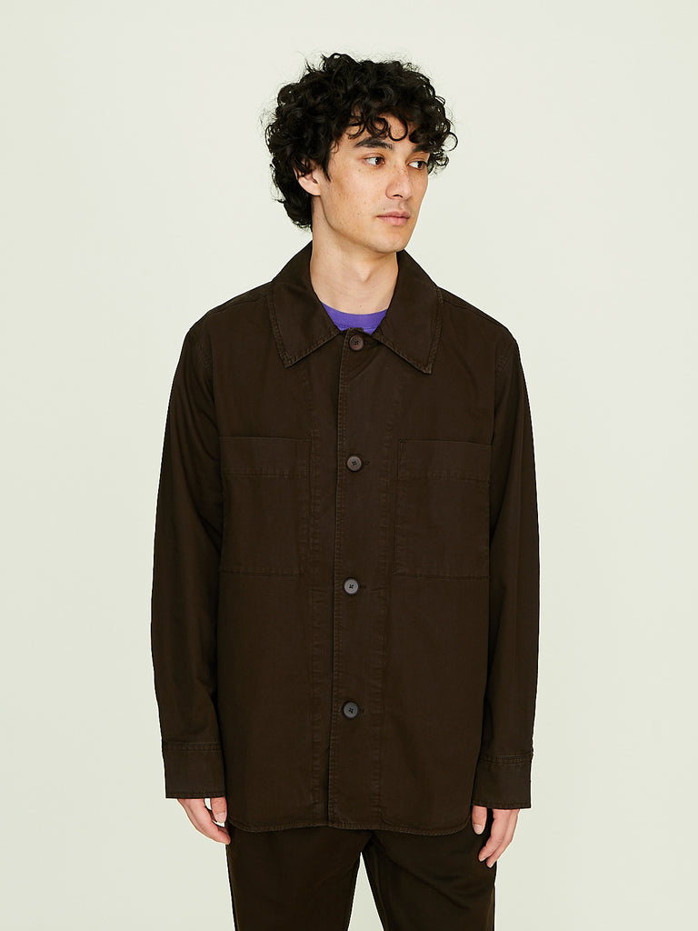 Parages - Graz Overshirt in Dark Brown