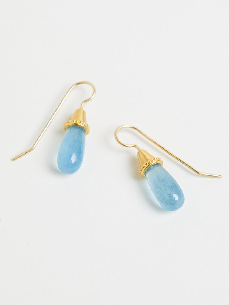 Prounis Aquamarine Pileus Earrings