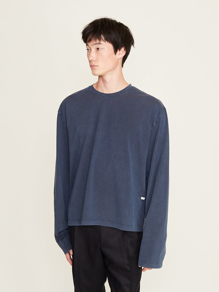 Salon C. Lundman - L/S Organic Cotton T-Shirt in Faded Blue