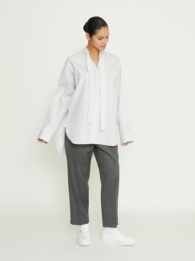 Sofie D'Hoore Bow Shirt in Pearl