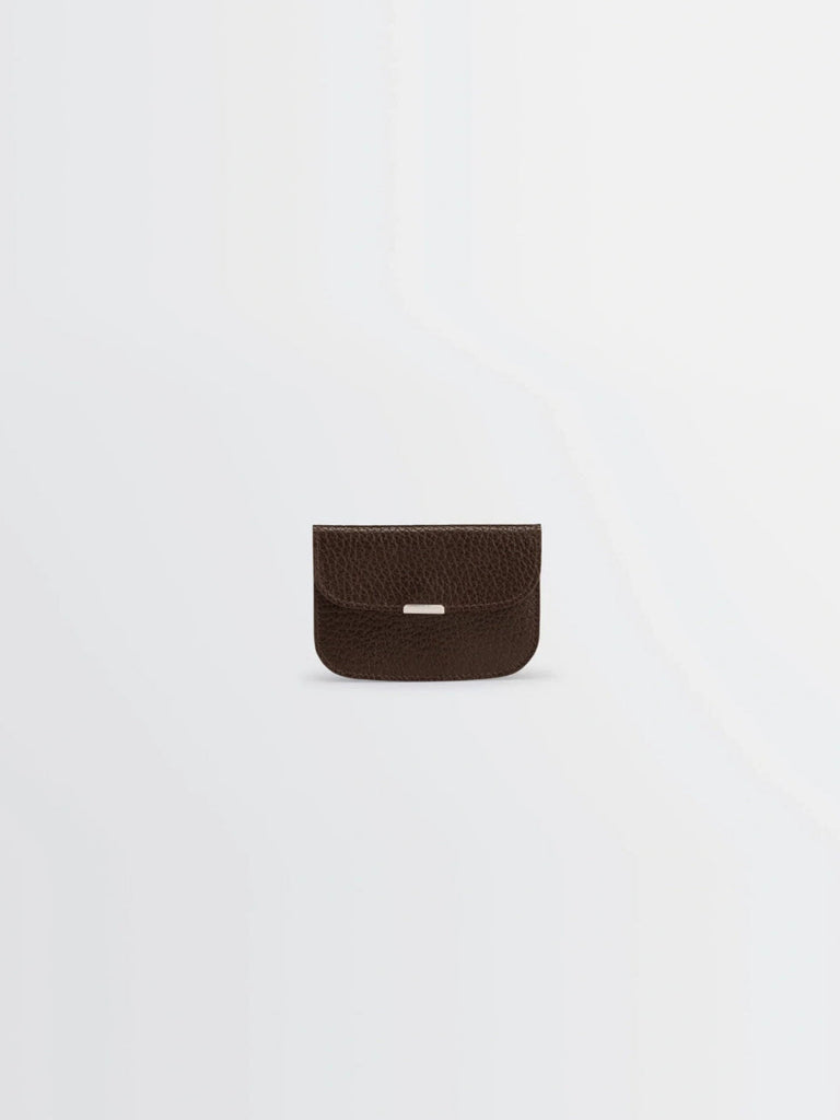 Lemaire - Soft Tab Card Holder in Dark Chocolate
