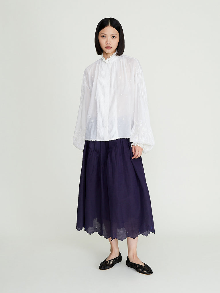 Thierry Colson - Verde Skirt in Navy