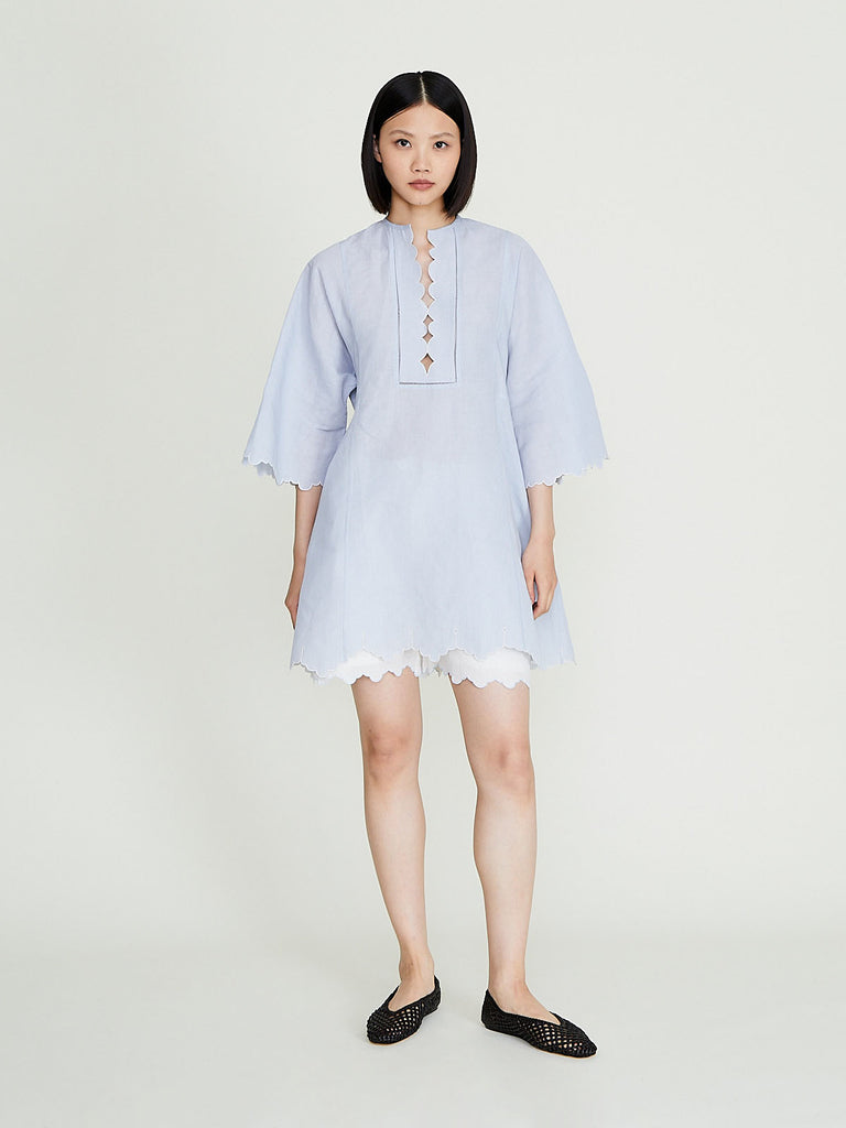 Thierry Colson - Rachel Mini Kaftan in Grey