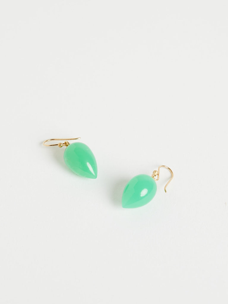 Ted Muehling Acorn Earrings in Chrysoprase