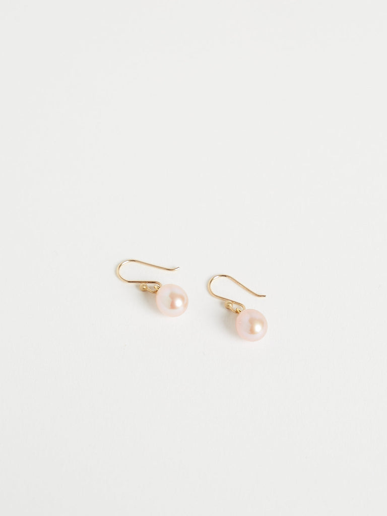 Ted Muehling Small Pink Pearl Earrings