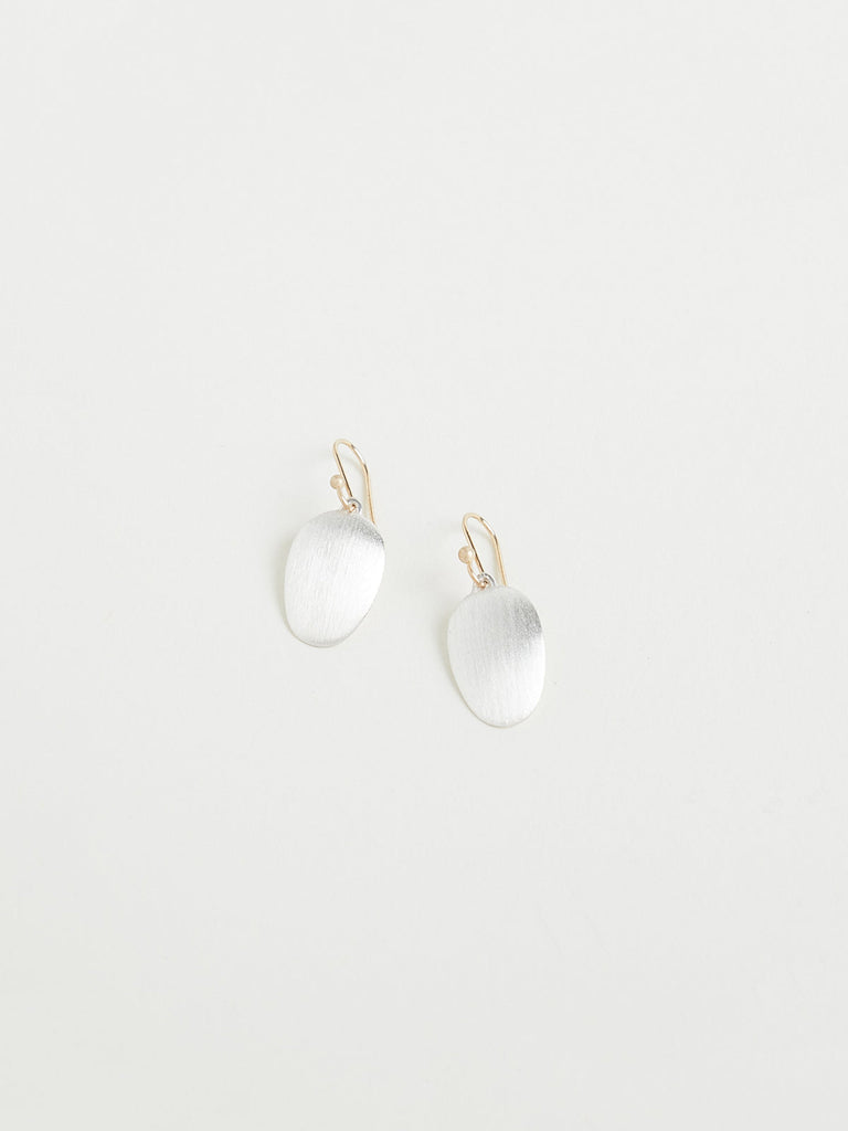 Small Chip Earrings in Sterling Silver