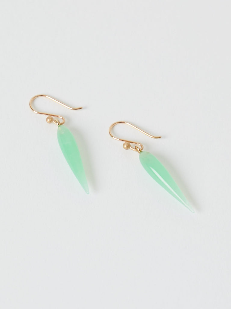 Ted Muehling Rice Earrings in Chrysoprase