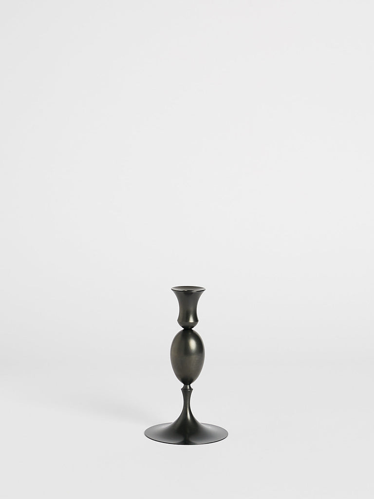 E.R. Butler & CO 0203 Biedermeir Ted Muehling Candlesticks in Oxidised Bronze