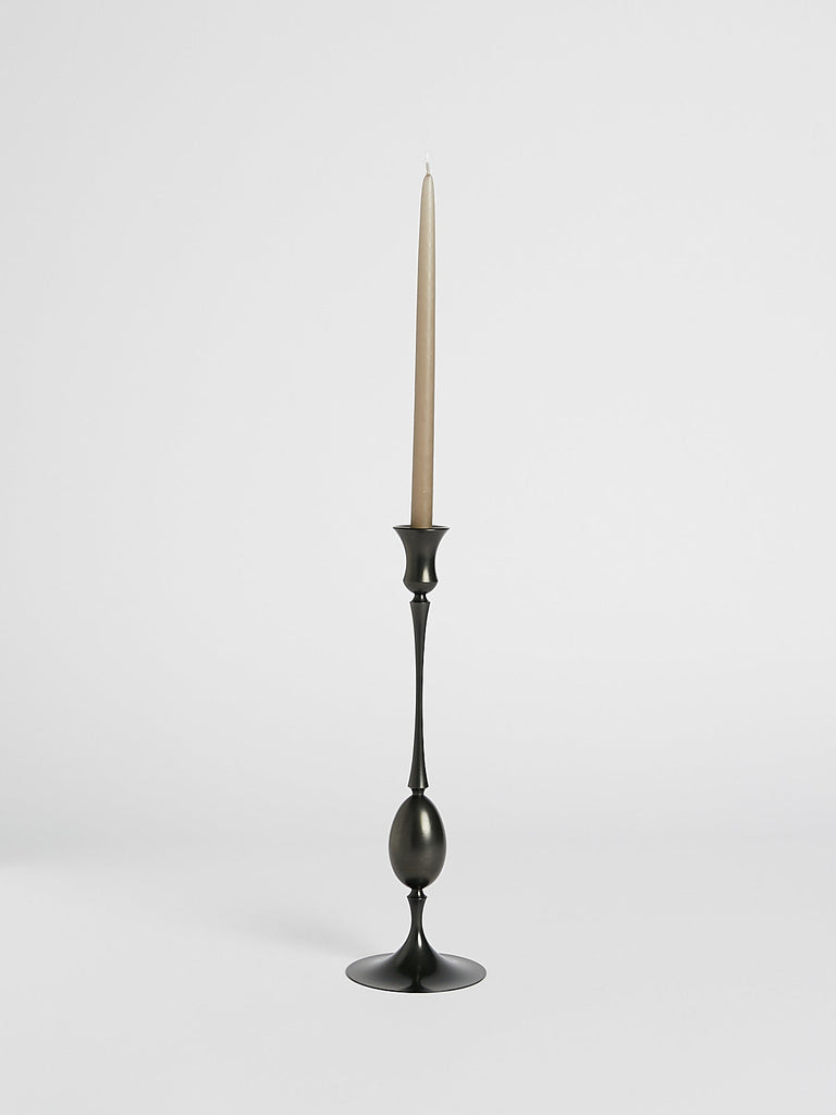 E.R. Butler & CO 0207 Biedermeir Ted Muehling Candlesticks in Oxidised Bronze