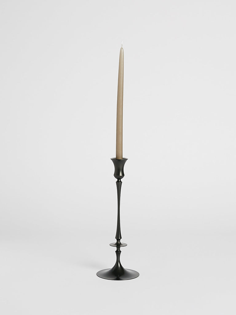 E.R. Butler & CO 0209 Biedermeir Ted Muehling Candlesticks in Oxidised Bronze