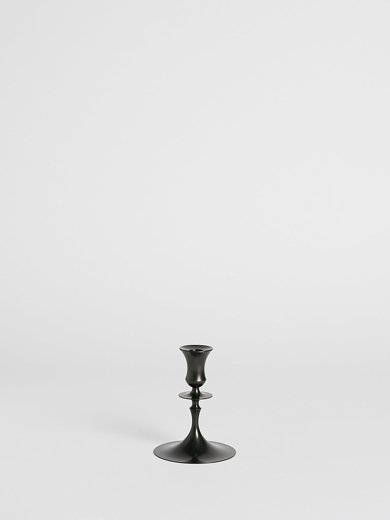 E.R. Butler & CO 0202 Biedermeir Ted Muehling Candlesticks in Oxidised Bronze