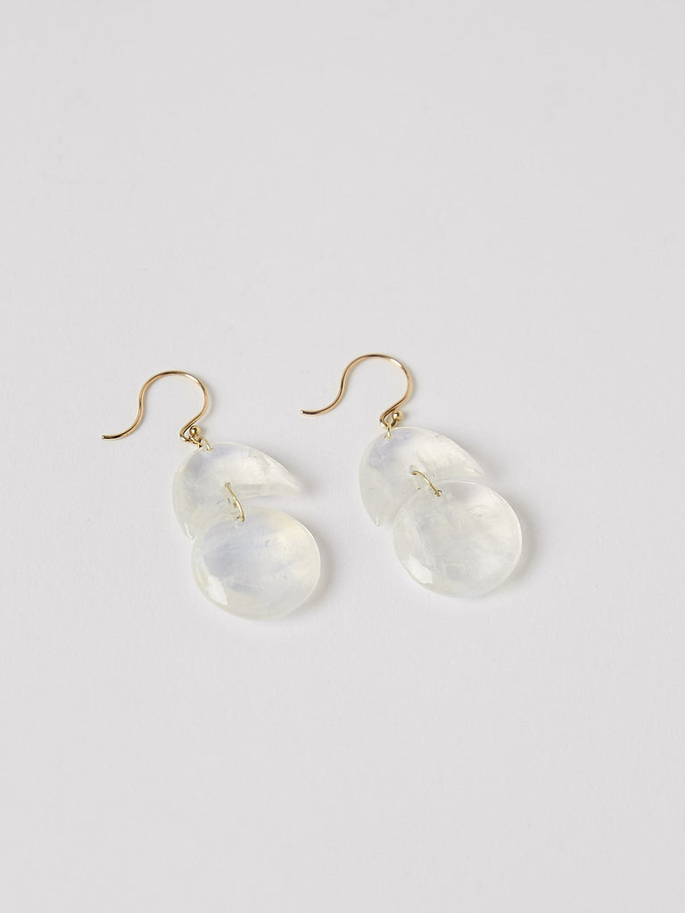 Ten Thousand Things Moonstone Tiny Arps in 18k Yellow Gold