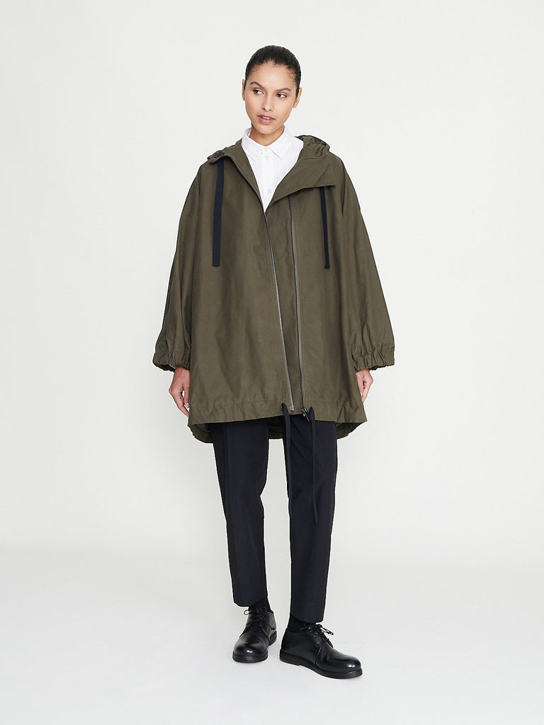 Toogood - The Explorer Coat in Wax Cotton Heath