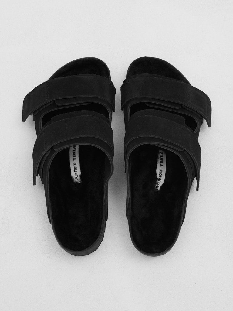 Birkenstock x Tekla Uji VL Cazador Shearling in Slate