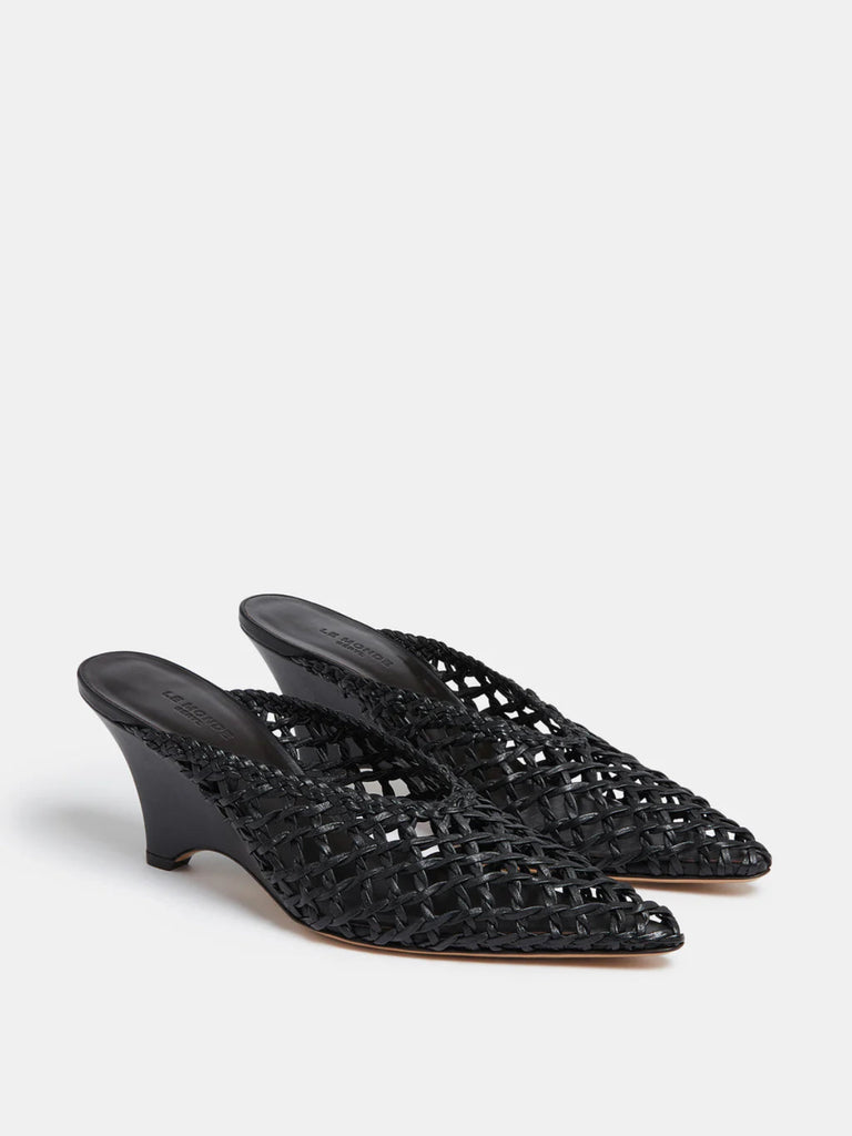 Le Monde Béryl - Victoria Mule Knotted in Black