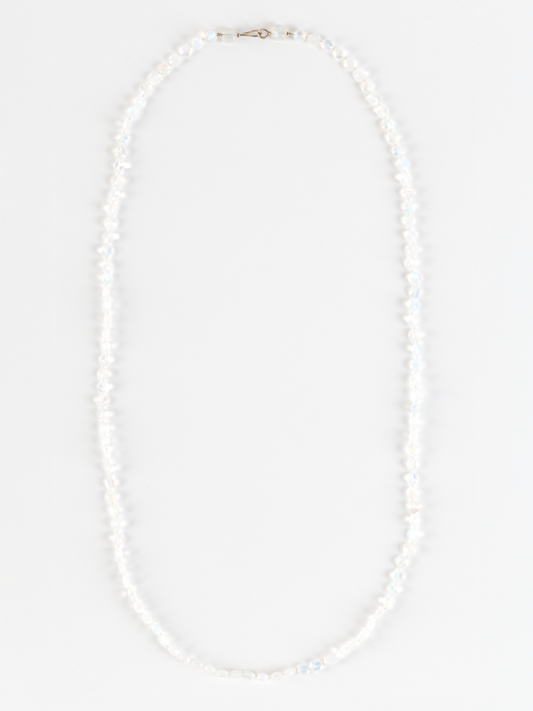 Anaconda - Asola Gancio Necklace in WG 9k with 204ct White Labradorite