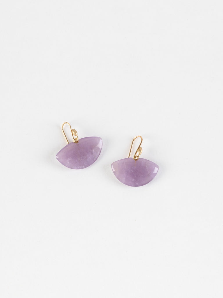 Ted Muehling - Moth Earrings in Amethyst