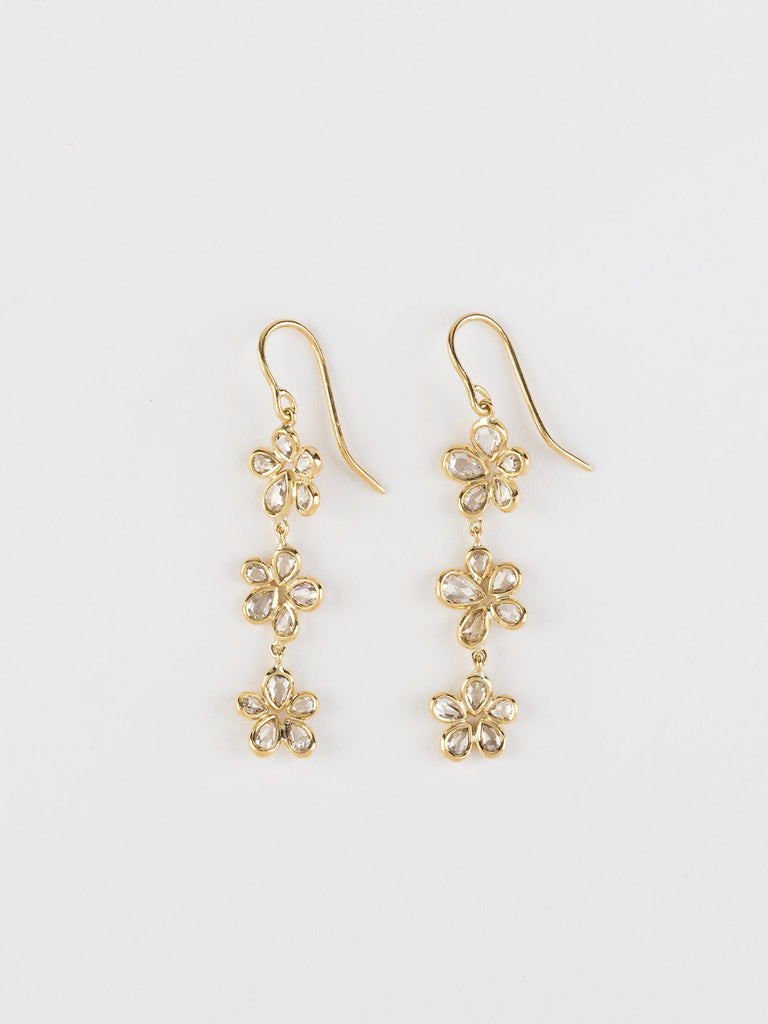 Myrto - Three Flower earrings