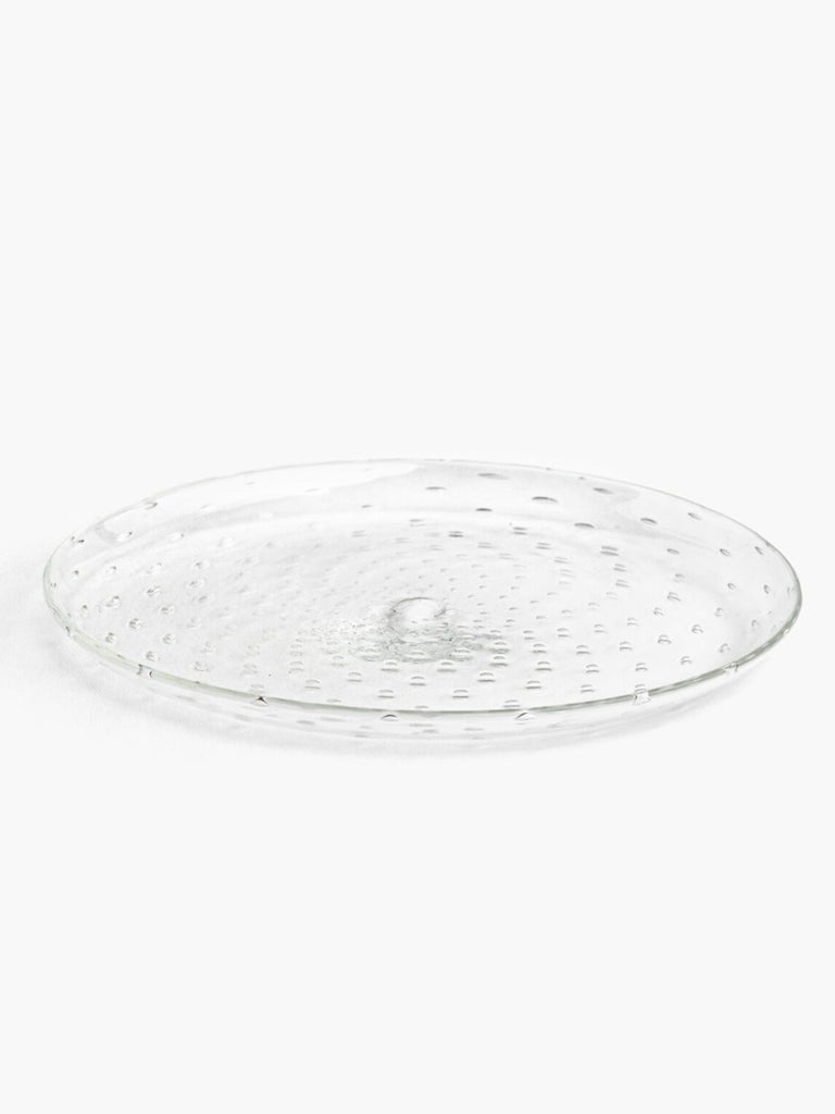 Yali Glass - Rain Medium Plate